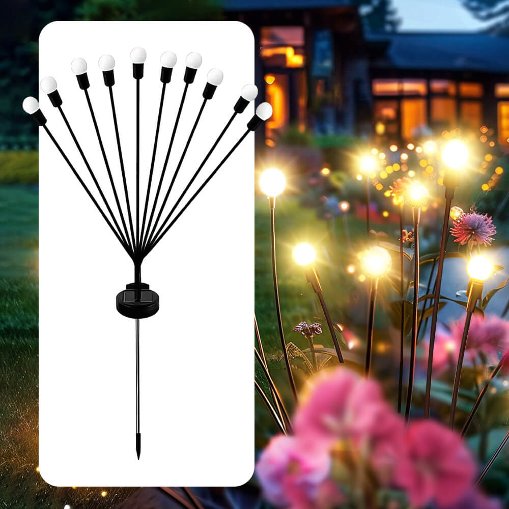 Solar Firefly Swaying Garden Lights, 2 Pack