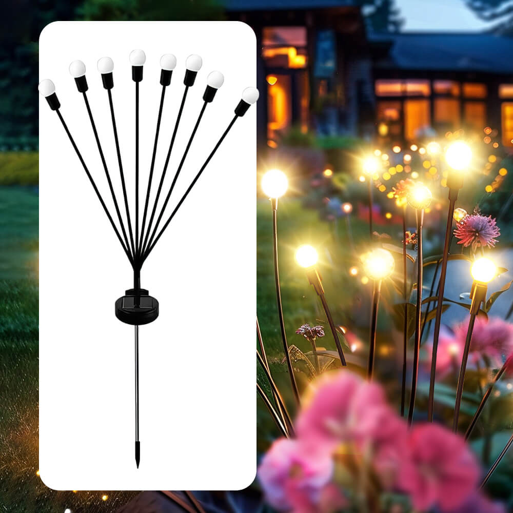 Solar Firefly Swaying Garden Lights, 2 Pack