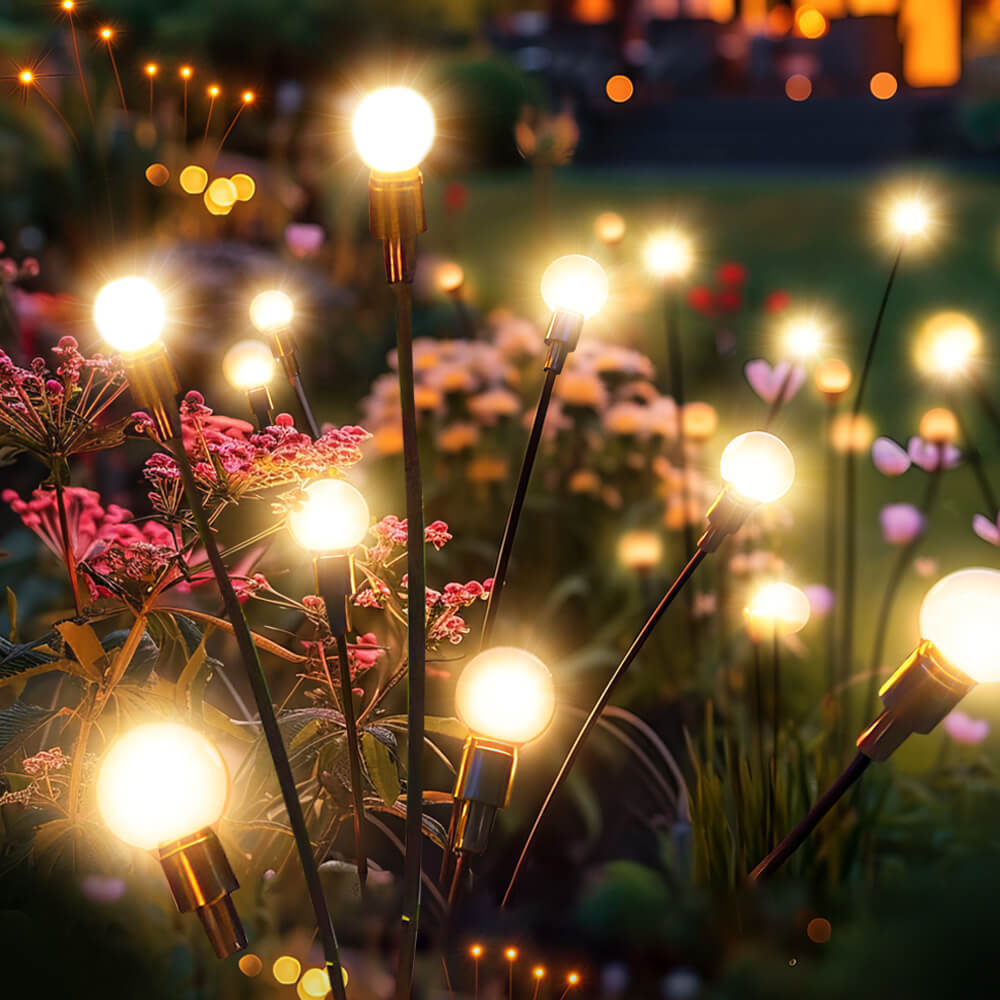 Solar Firefly Swaying Garden Lights, 2 Pack