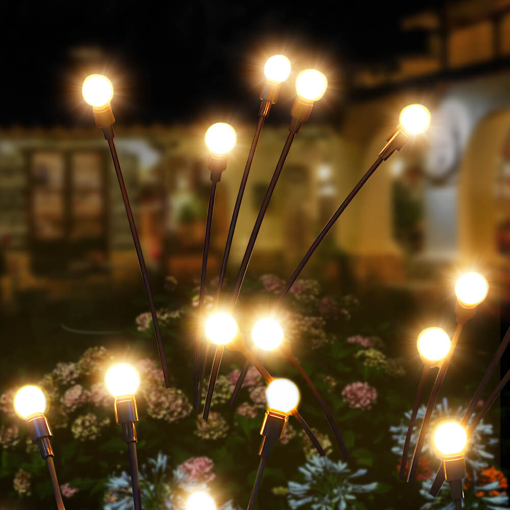 Solar Firefly Swaying Garden Lights, 2 Pack