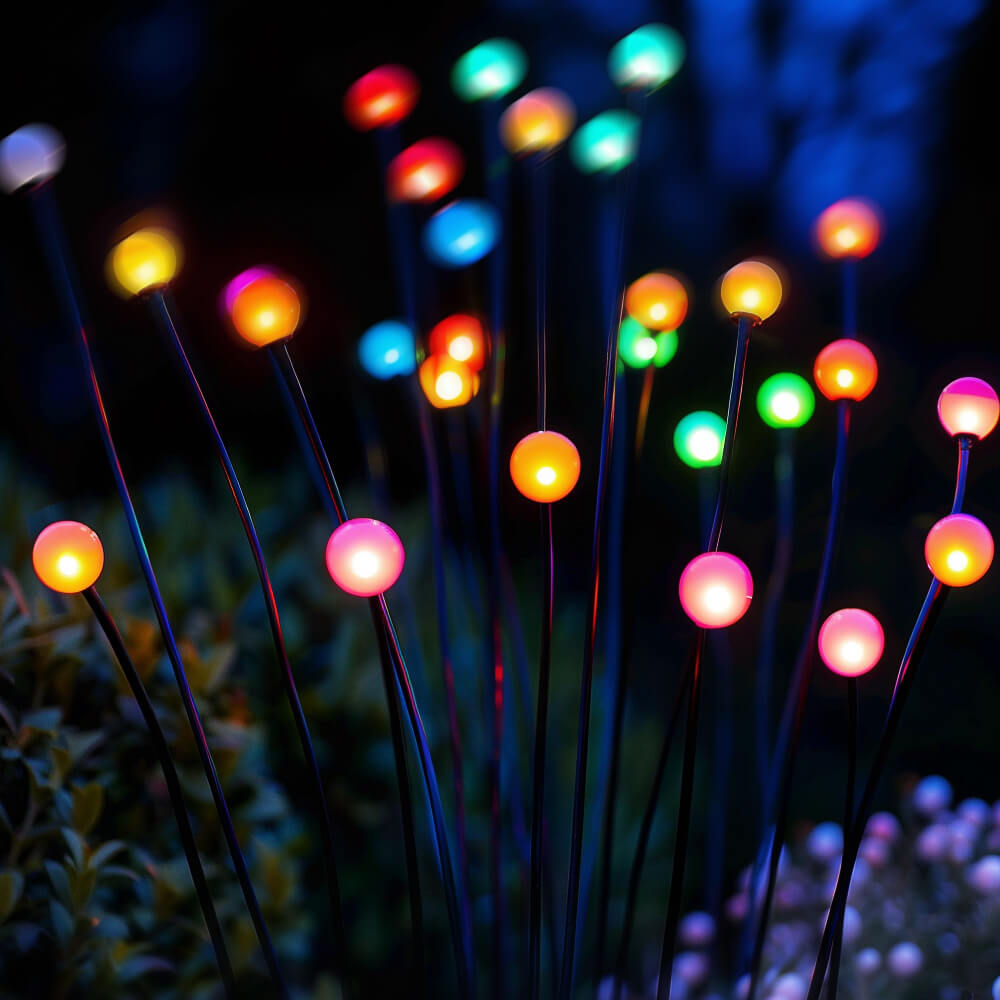 Solar Firefly Swaying Garden Lights, 2 Pack