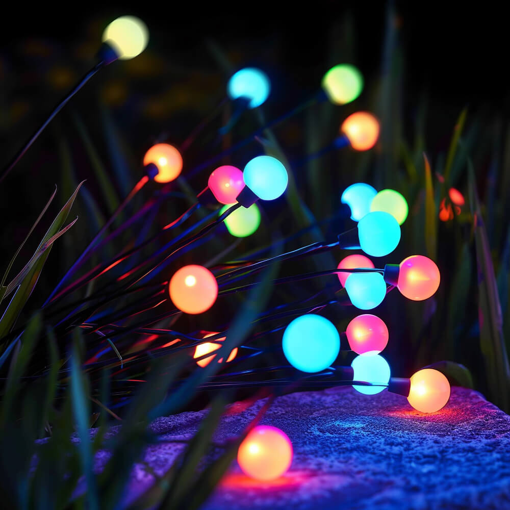 Solar Firefly Swaying Garden Lights, 2 Pack